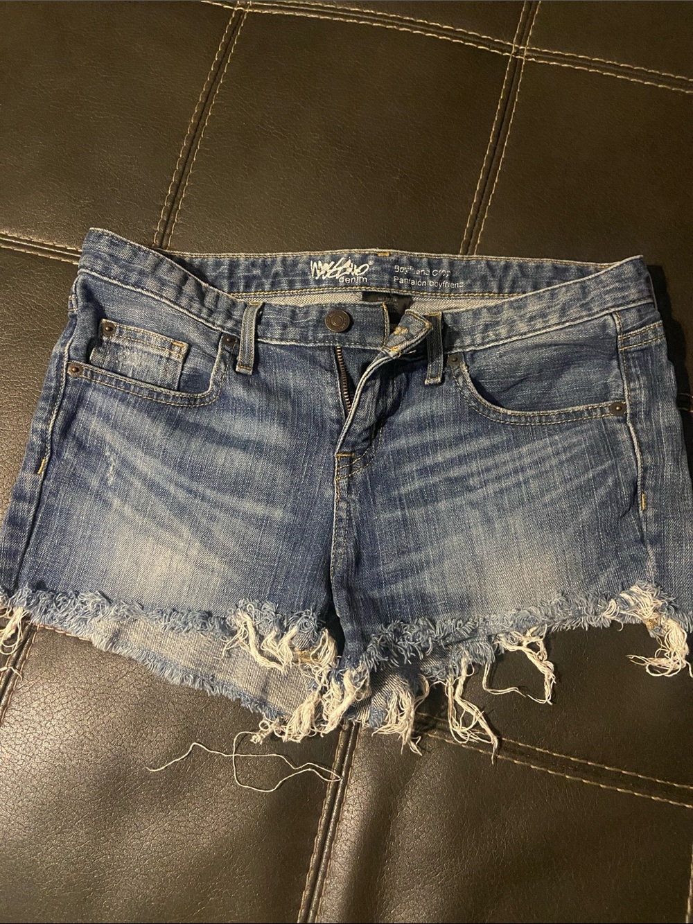 denim blue jean shorts
